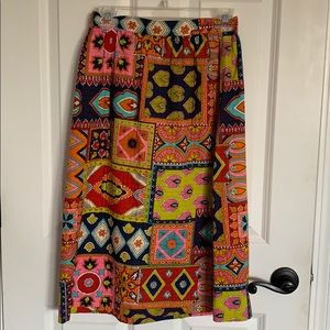 Bright colored quilted skirt!